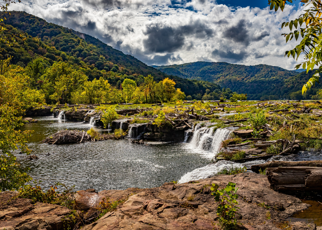 Sandstone Falls on the New River in Summers County