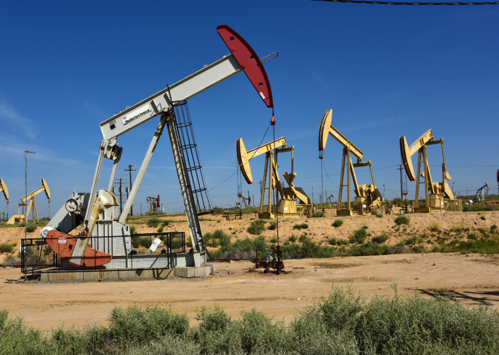 An oil production field