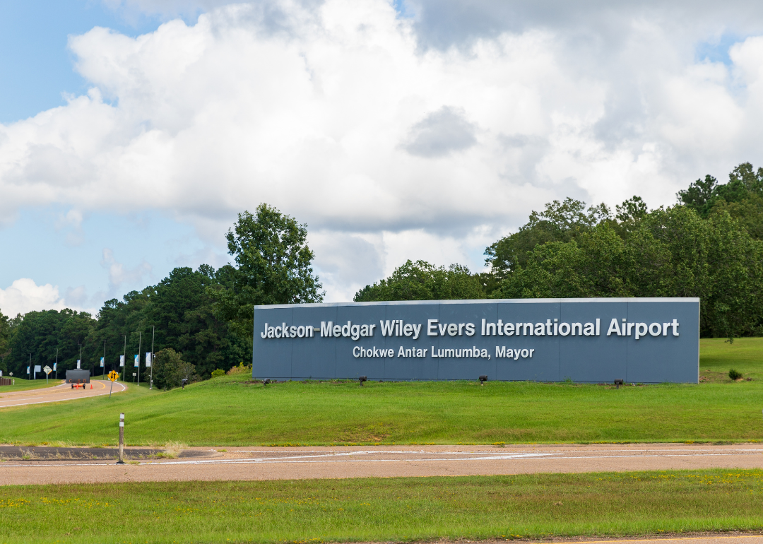 Jackson Medgar Wiley Evers International Airport in Jackson.