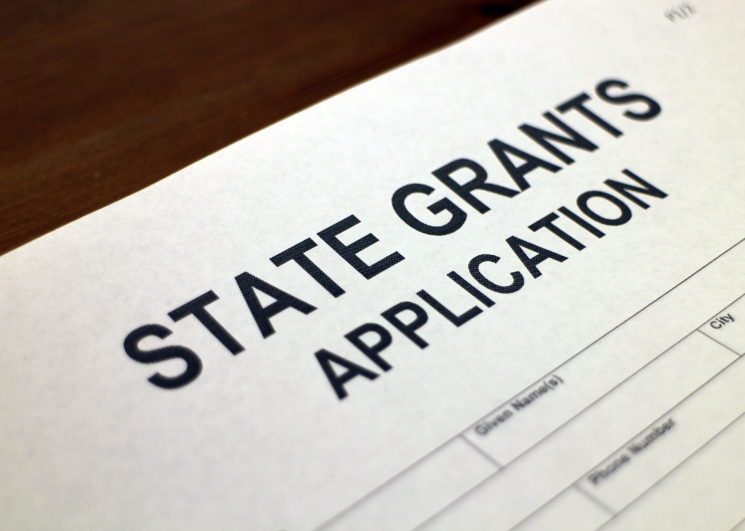 An application for a state grant.