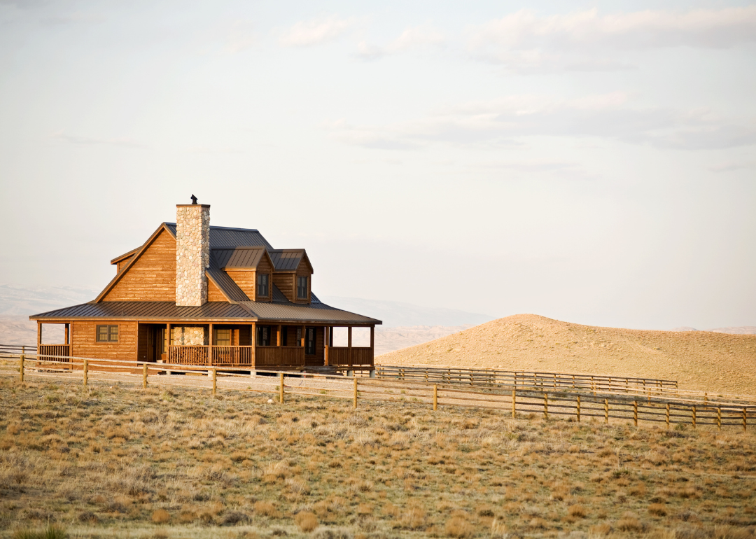 A ranch home in Wyoming.