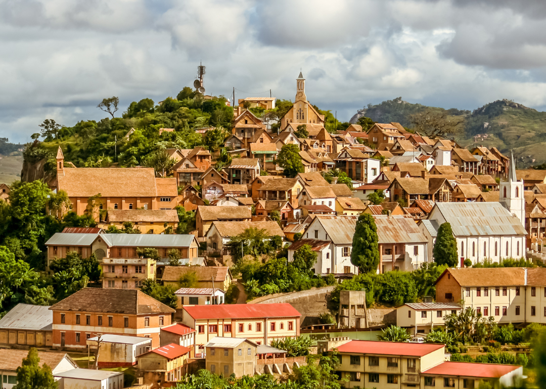 The old town of Fianarantsoa, Madagascar