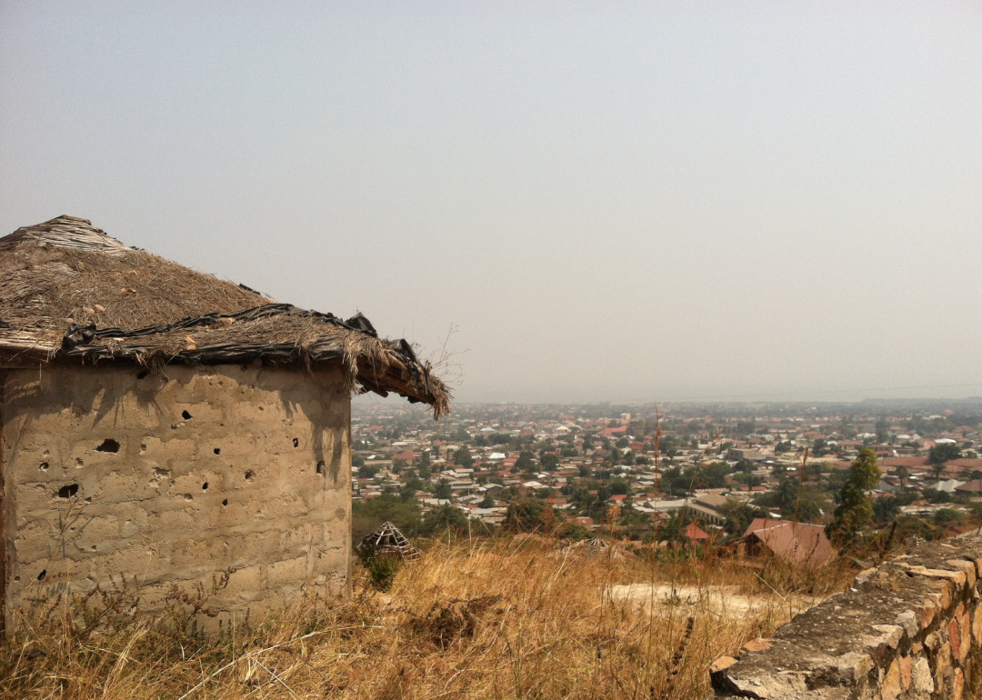 Bujumbura, Burundi, as viewed from a hilltop