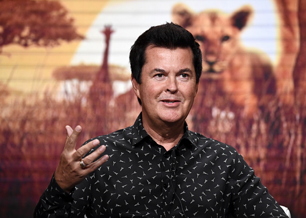 Simon Fuller of 'Serengeti' speaks onstage for the Discovery Channel
