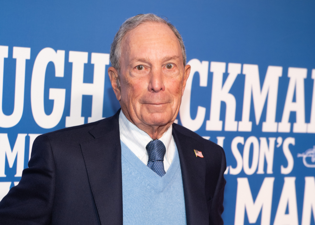 Former Mayor of New York Michael Bloomberg attending the opening night of "The Music Man" on Broadway at Winter Garden Theatre on February 10, 2022, in New York City.