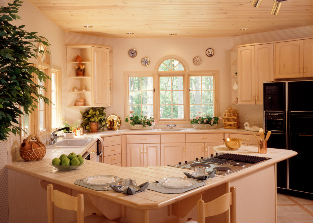 A bright, sunlit kitchen in 1993.