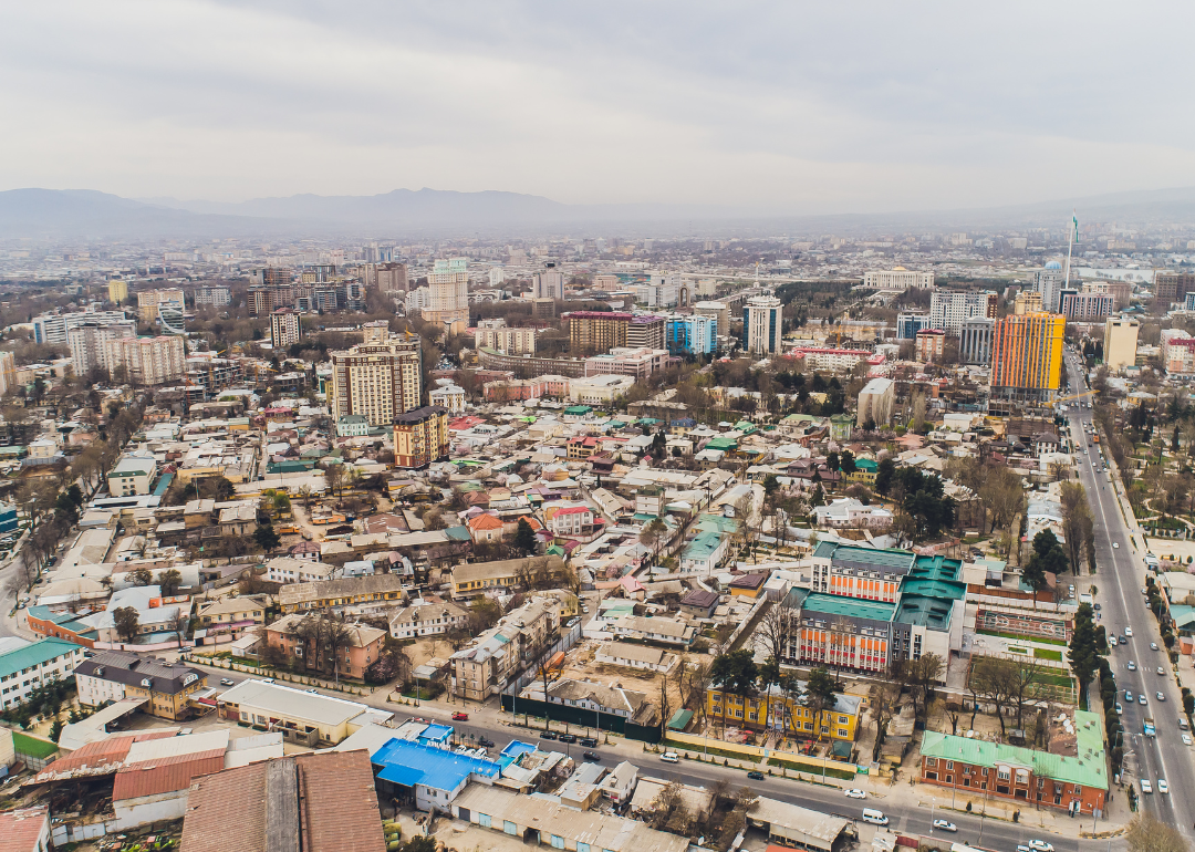 Cityscape of Dushanbe. Tajikistan