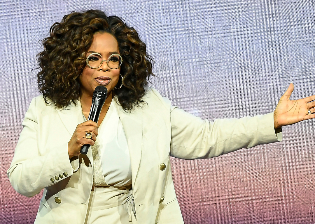 Oprah Winfrey speaking during Oprah's 2020 Vision: Your Life in Focus Tour presented by WW (Weight Watchers Reimagined) at Chase Center on February 22, 2020, in San Francisco, California.