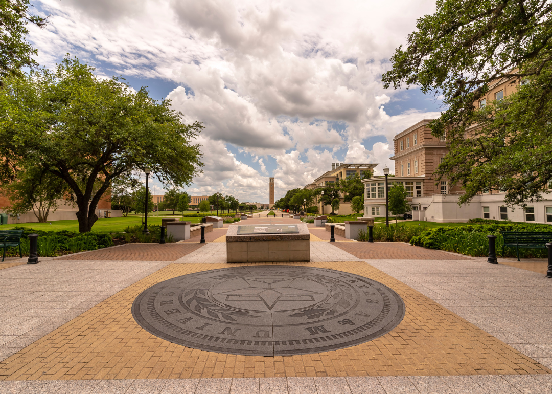 The campus of Texas A&M University, a public research university in College Station.