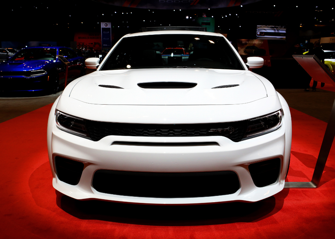 A Dodge Charger SRT Hellcat Widebody on display at the 112th Annual Chicago Auto Show at McCormick Place in Chicago, Illinois, on February 6, 2020.