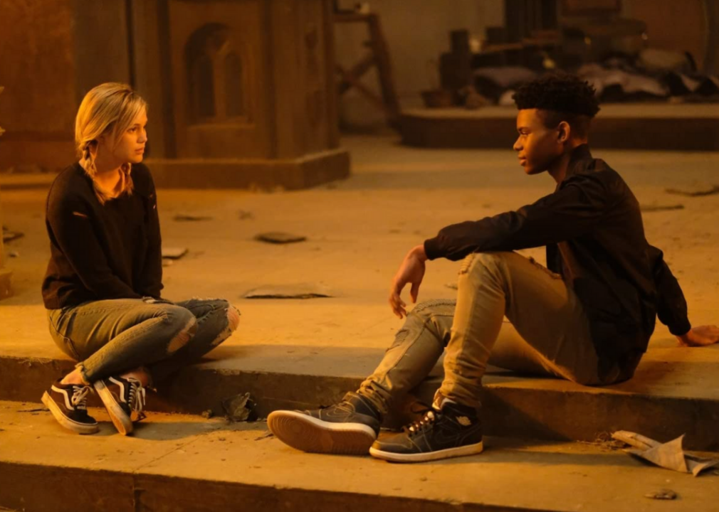 Olivia Holt and Aubrey Joseph in Cloak & Dagger