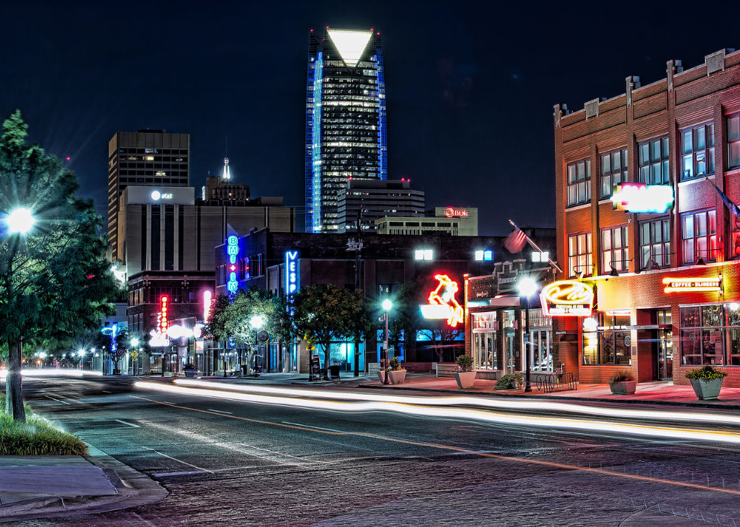 Automobile Alley in Oklahoma City, Oklahoma.