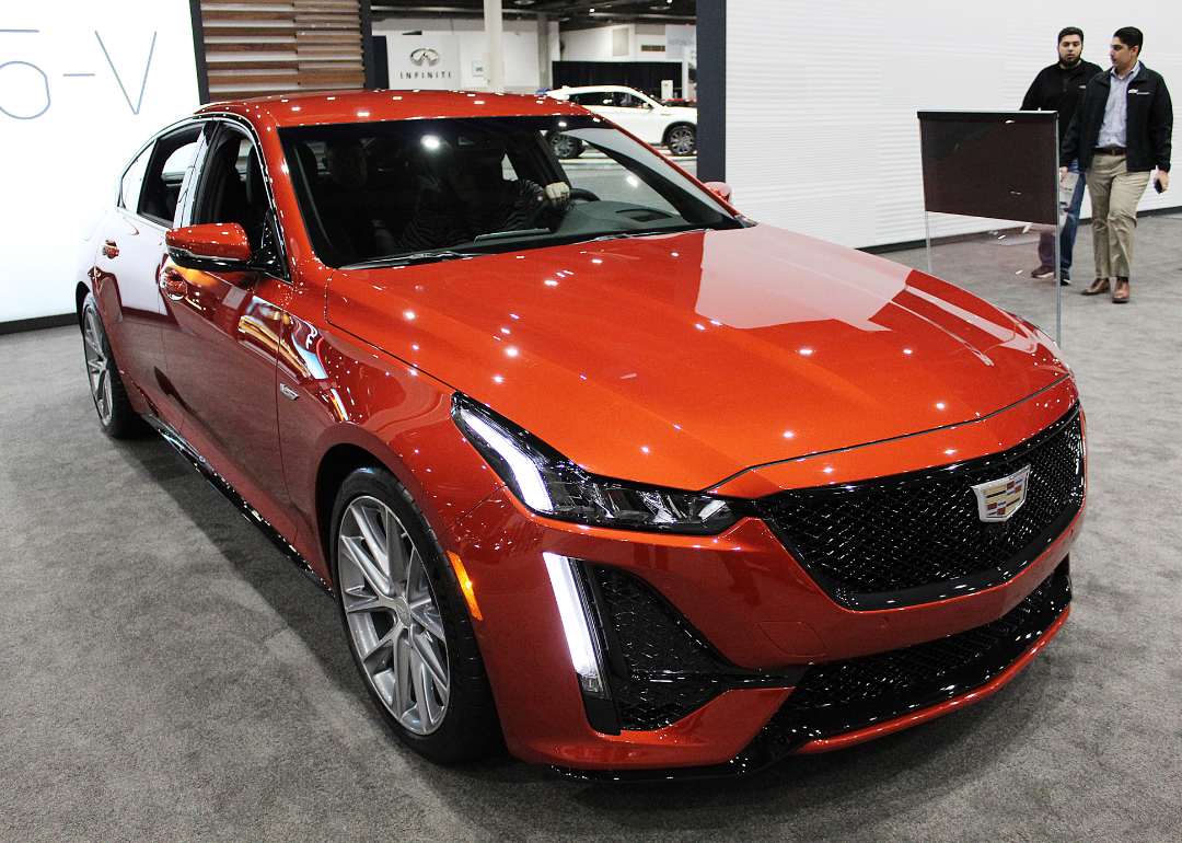 The 2020 Cadillac CT5-V on display at the Houston Auto Show.
