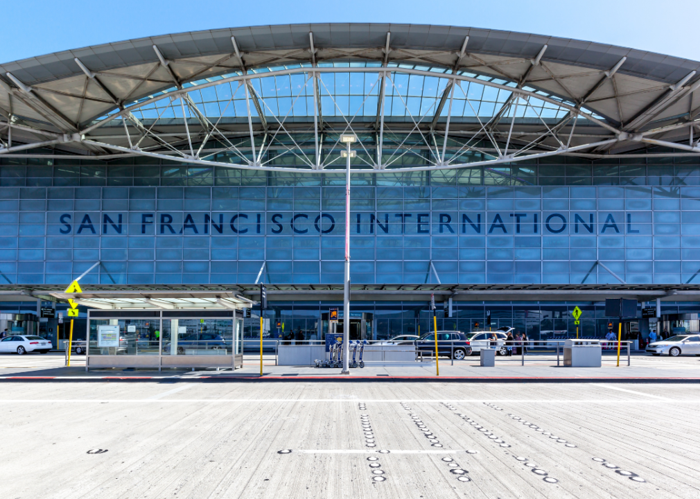 An exterior view of San Francisco International Airport