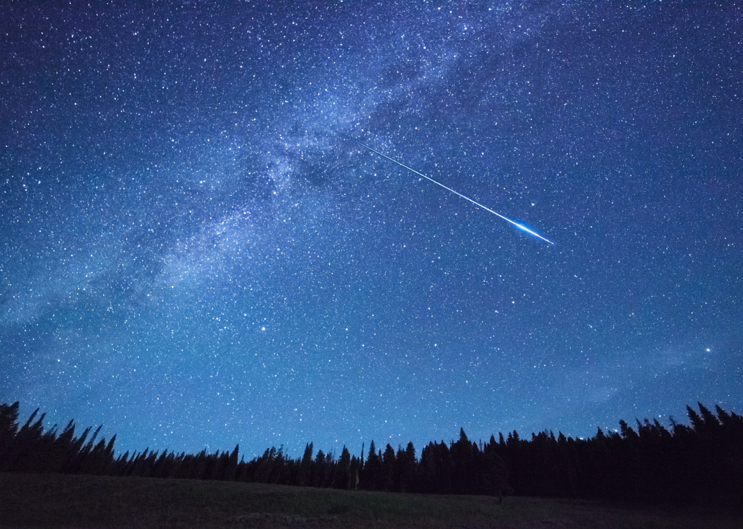 A meteor shower.