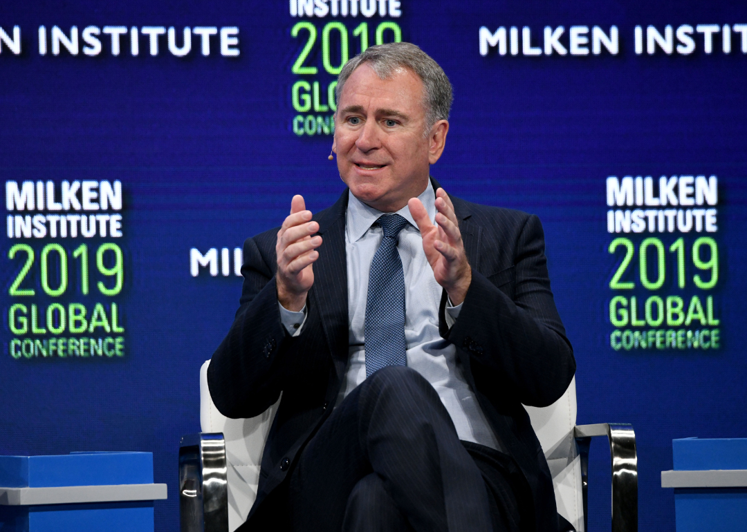 Ken Griffin participating in a panel discussion during the annual Milken Institute Global Conference at The Beverly Hilton Hotel on April 29, 2019 in Beverly Hills, California.