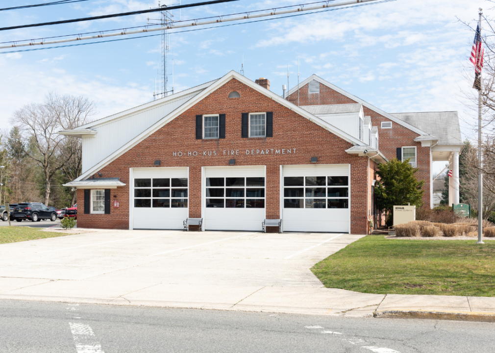 The Ho-Ho-Kus Fire Department on Sheridan Ave.