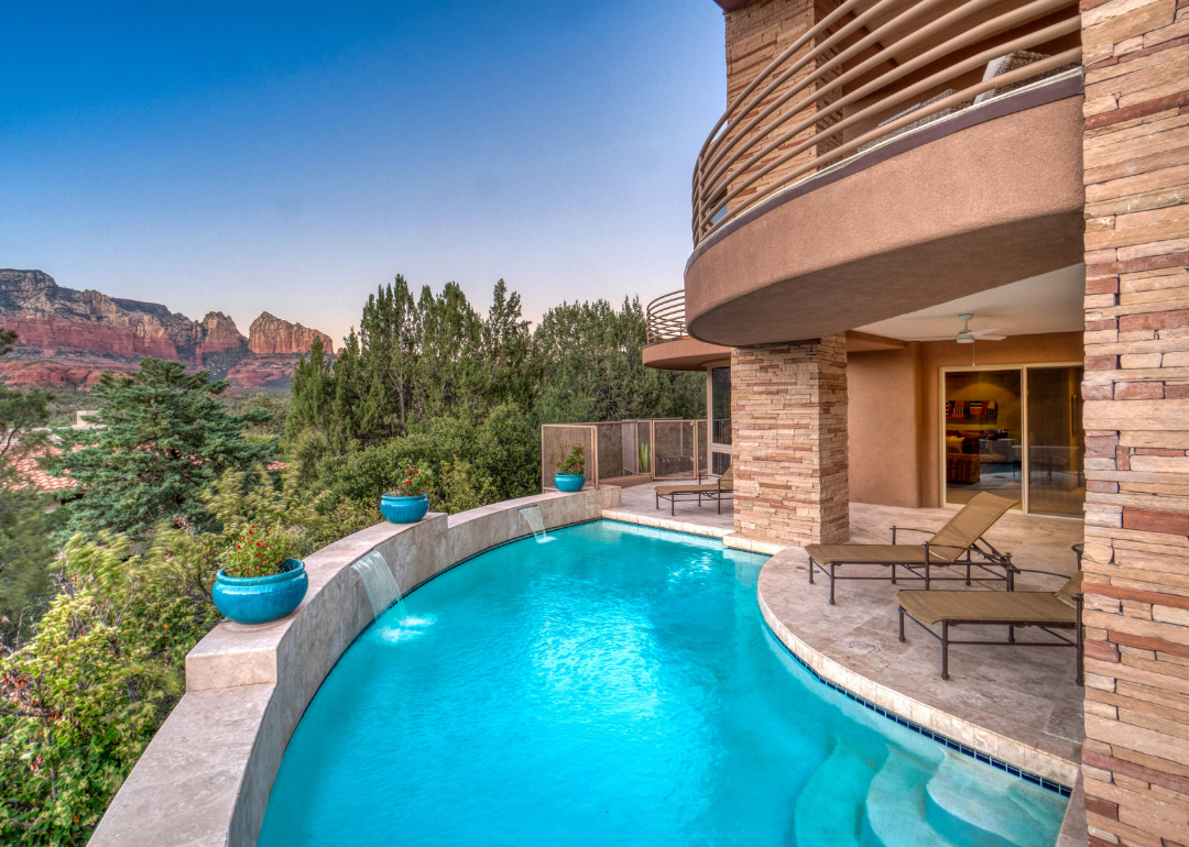 A luxury home with a swimming pool in Arizona.