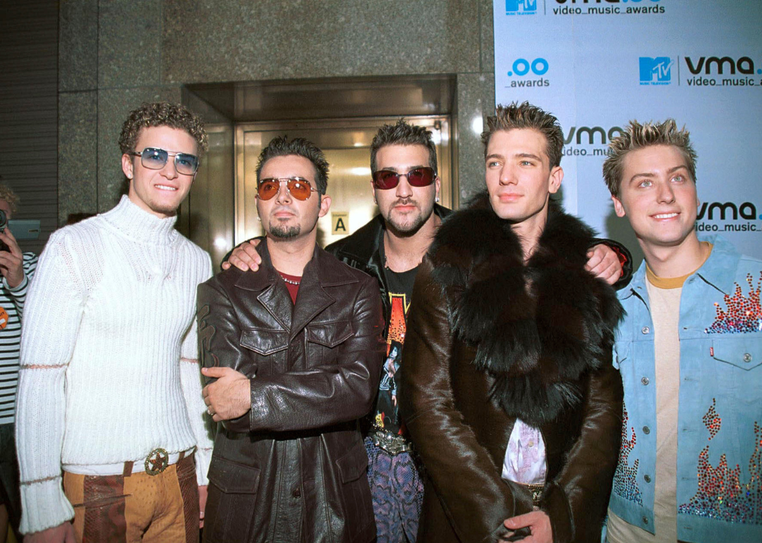 N'Sync at the MTV video music awards in 2000.