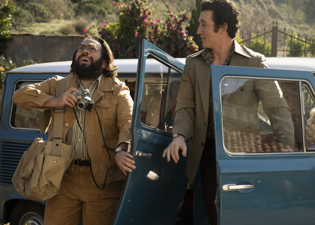 Dan Fogler and Miles Teller in The Offer