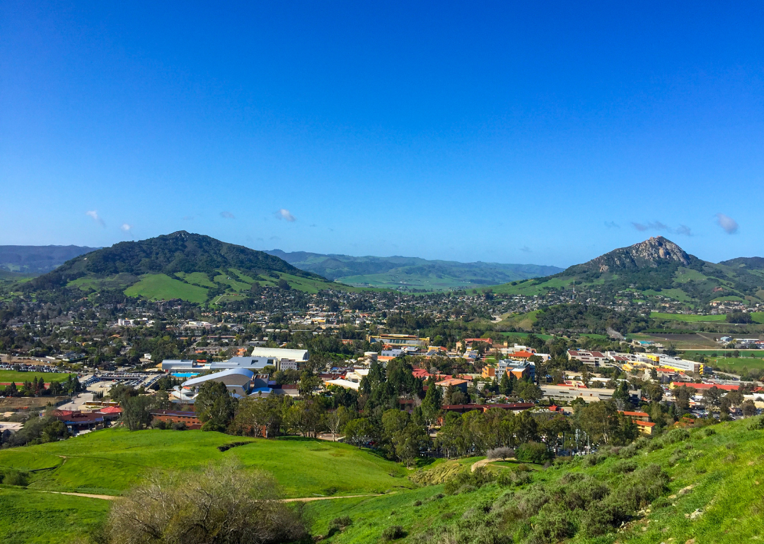 San Luis Obispo, as viewd from Cerro San Luis Peak.
