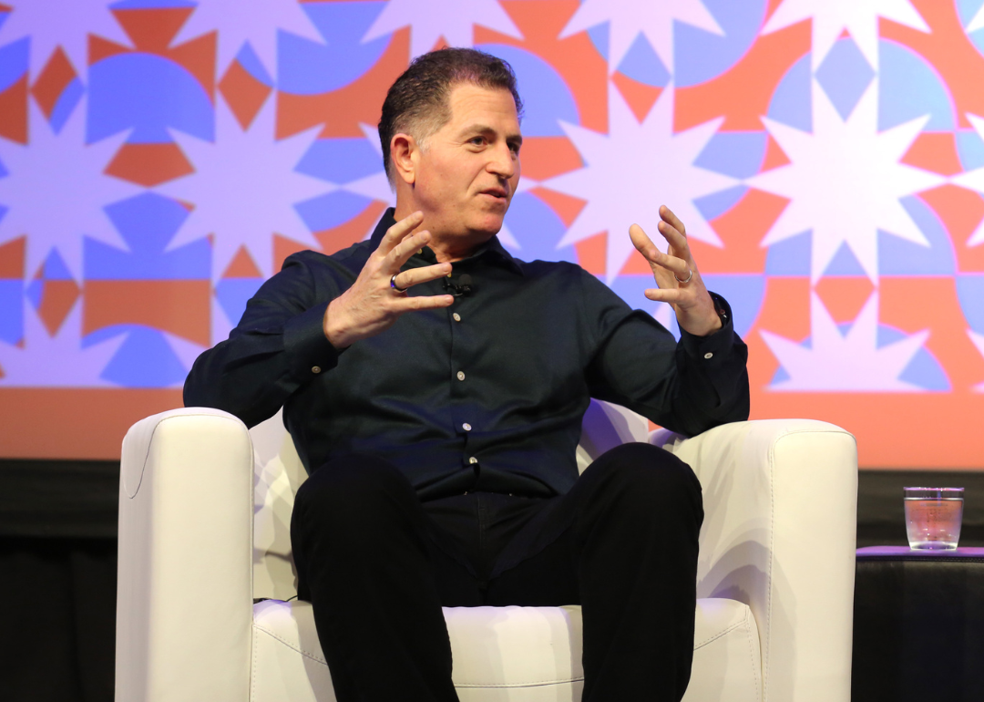 Michael Dell speaking onstage at Decades Not Days: Investing & Entrepreneurship during the 2022 SXSW Conference and Festivals at Hilton Austin on March 14, 2022, in Austin, Texas.