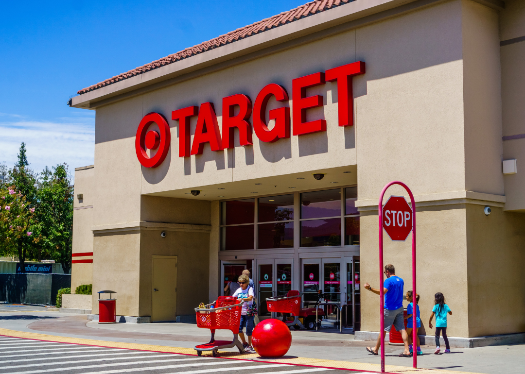 The entrance to one of Target stores in the San Francisco Bay Area.