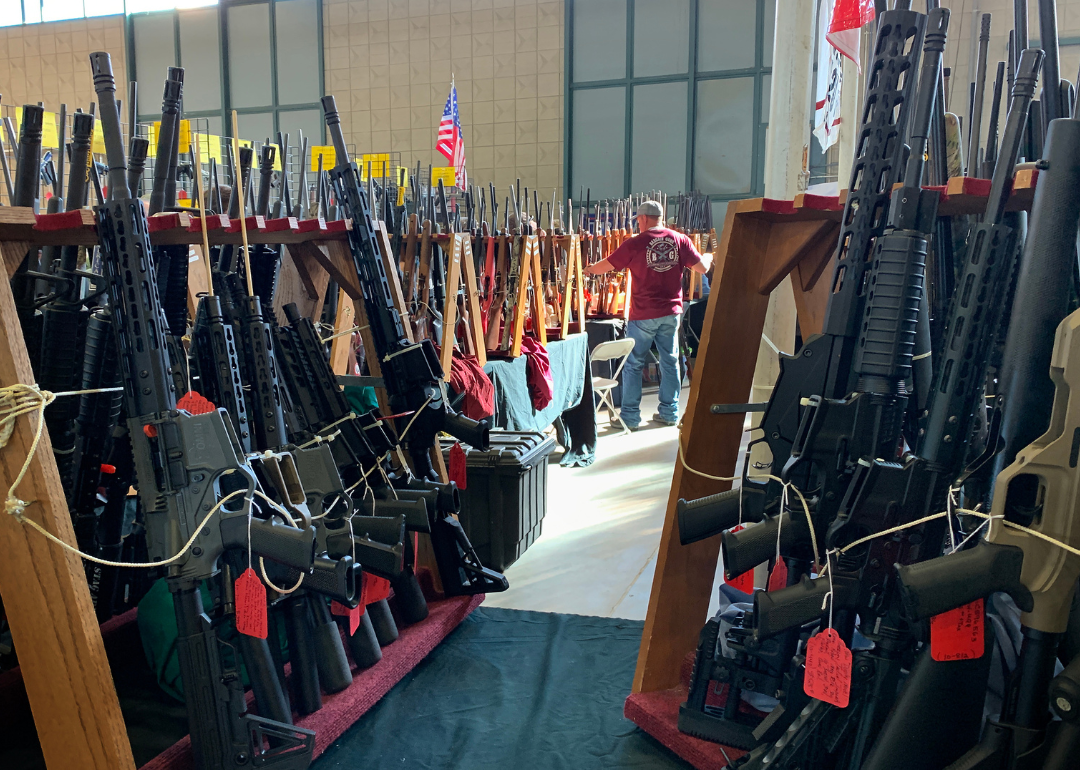 A gun show in Tulsa.