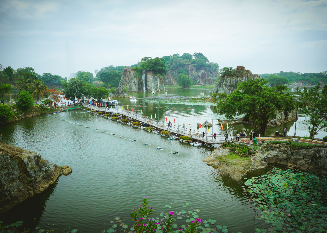 A modern-day view from Buu Long Lake in Bien Hoa.