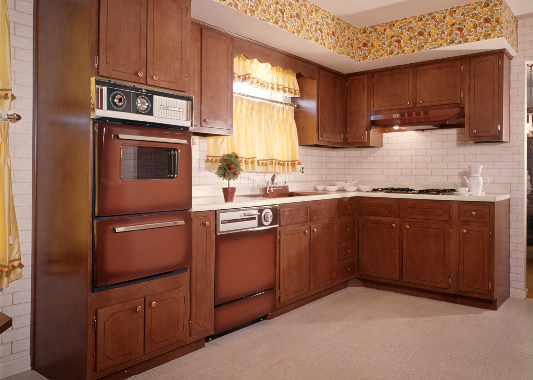 A home's kitchen in 1974.