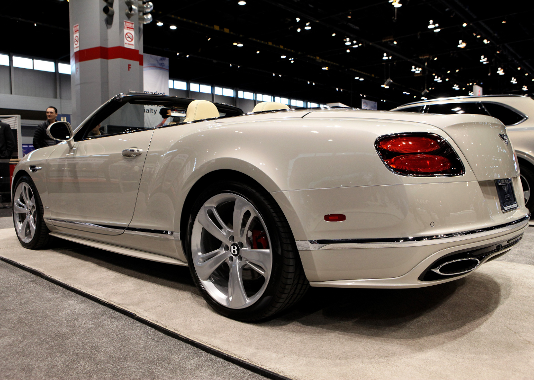 A 2016 Bentley Continental GT Speed Convertible at the 108th Annual Chicago Auto Show at McCormick Place in Chicago, Illinois, on February 12, 2016.
