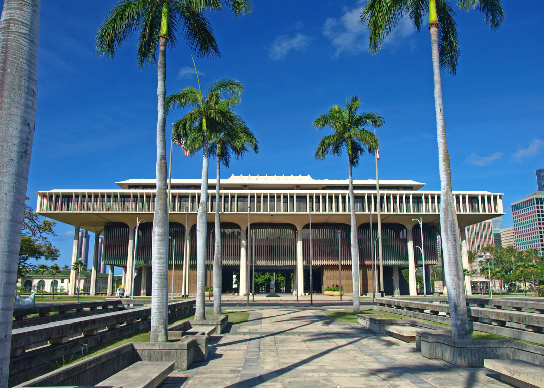 The Hawaii State Capitol in Honolulu.