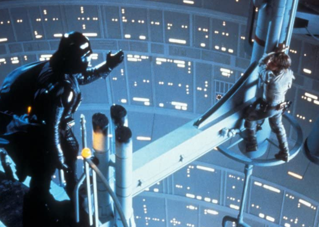 Mark Hamill and David Prowse in "Star Wars: Episode V - The Empire Strikes Back."