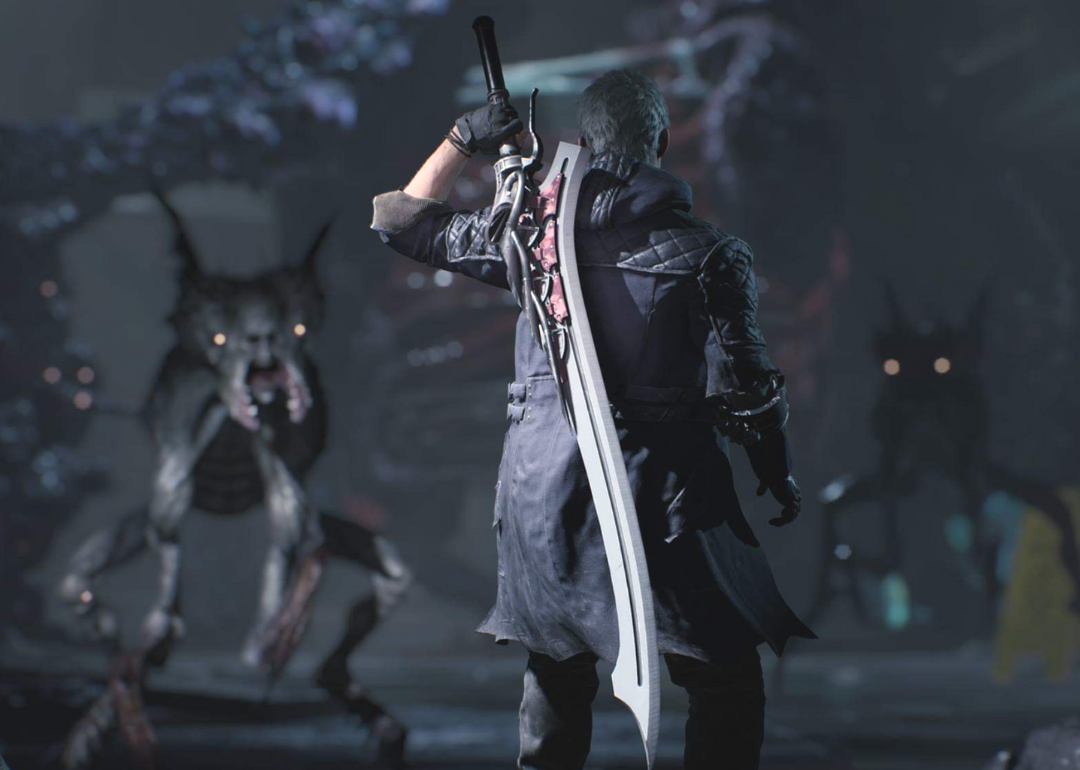 A still from Devil May Cry 5.