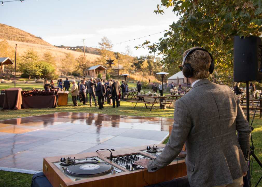 A wedding DJ