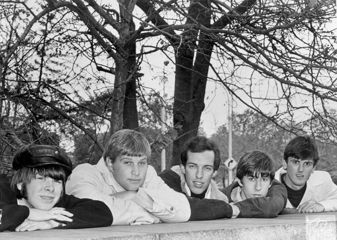 The Kingsmen touring group posing for a portrait in circa 1966.