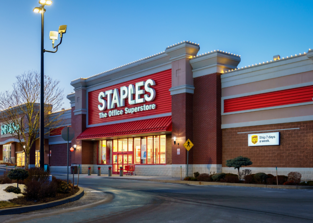 A staples location