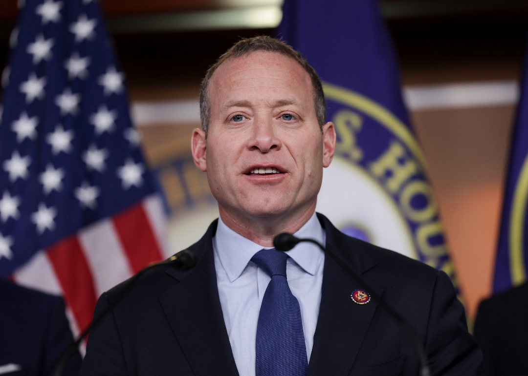 U.S. Rep. Josh Gottheimer (D-NJ) speaking on Iran negotiations at a news conference on Capitol Hill, April 06, 2022 in Washington, DC.