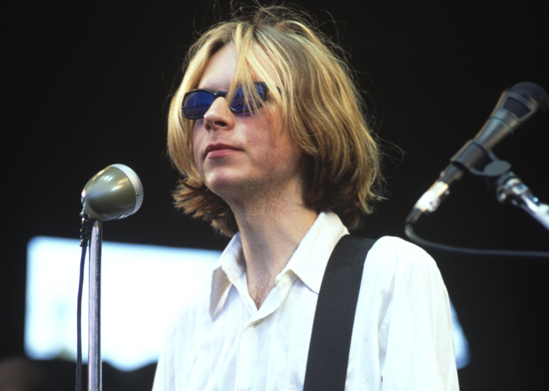 Beck performing during Live 105