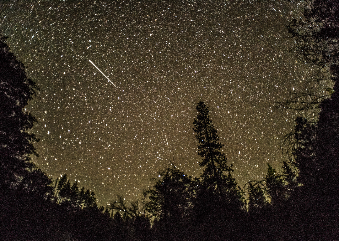 A meteor shower.