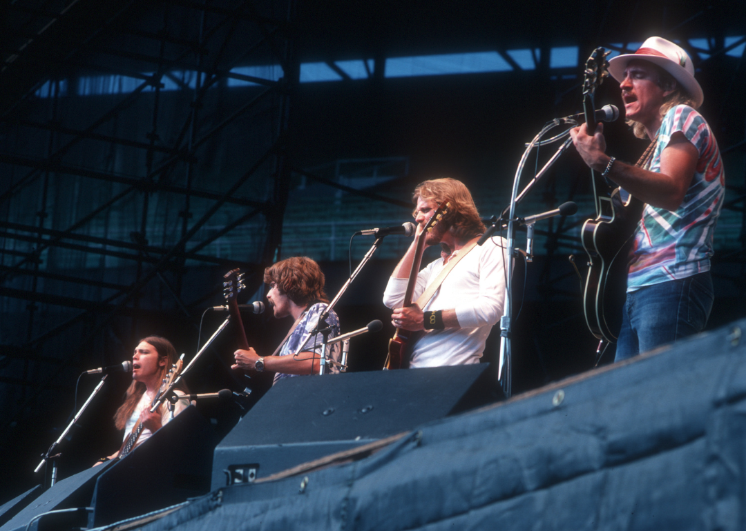 Eagles performing on stage.