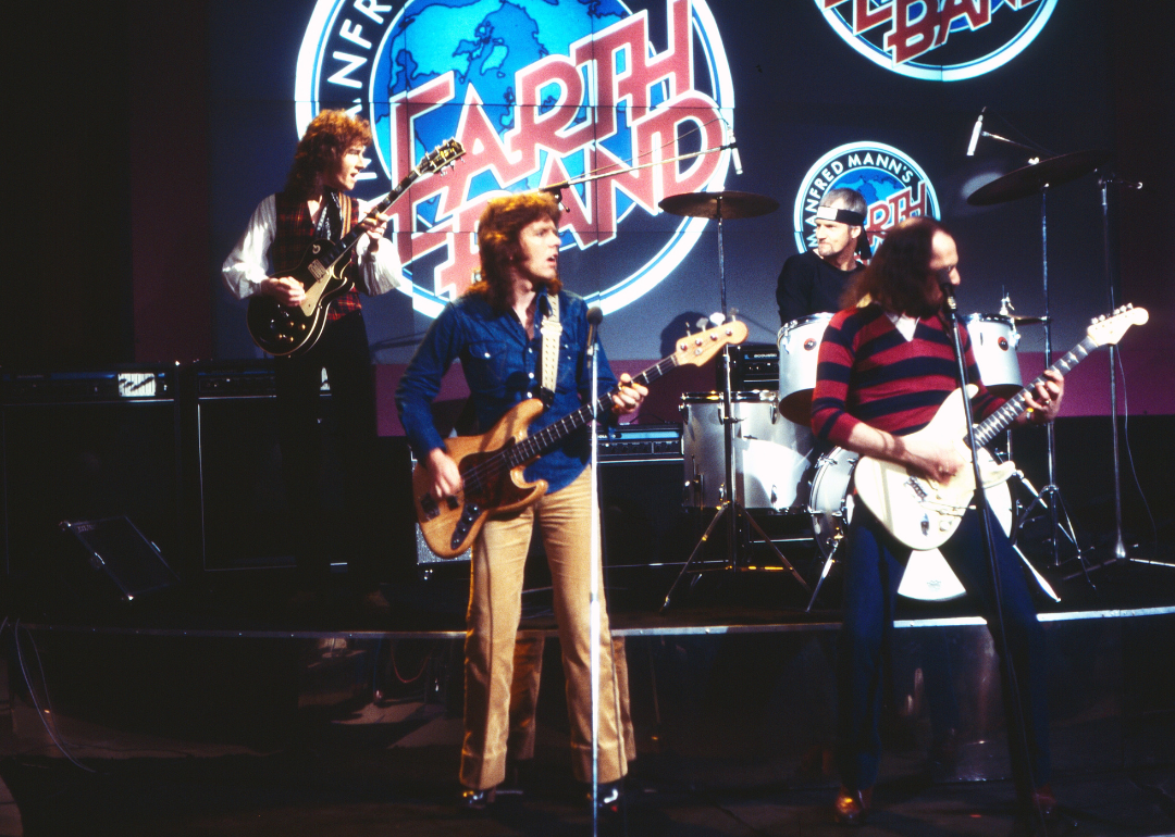 Manfred Mann’s Earth Band performing on stage in 1978.