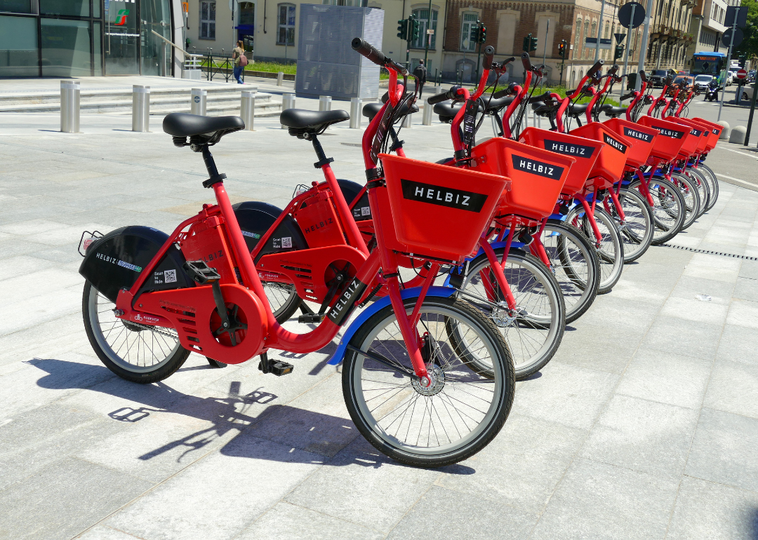 Helbiz electric bikes in Italy