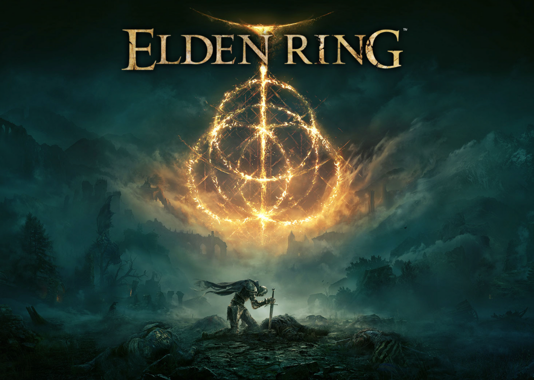 The title screen for Elden Ring.