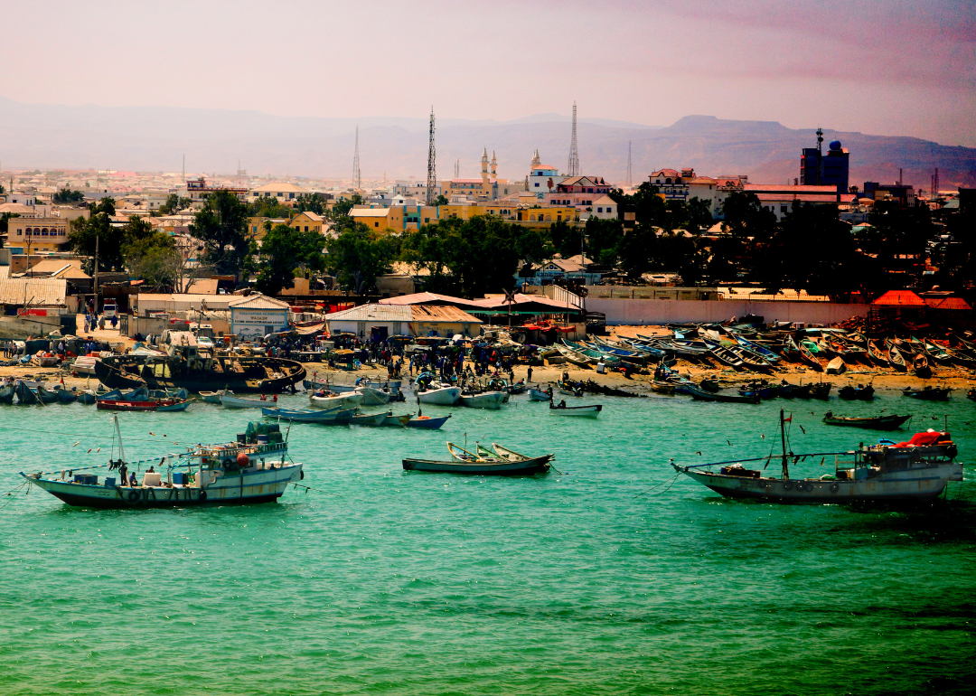 The Port of Bossaso in Somalia 