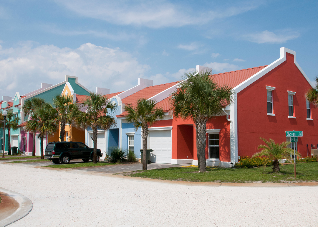 Colorful Florida properties in 2012.