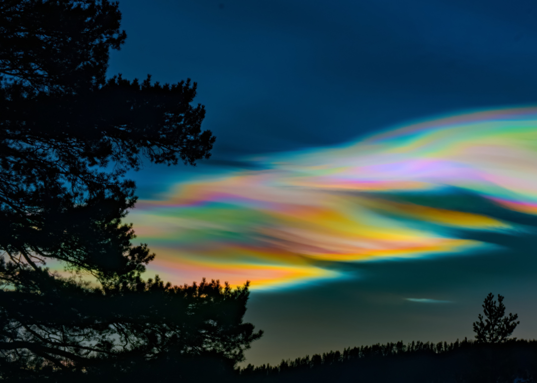 Mother-of-pearl clouds in Norway.