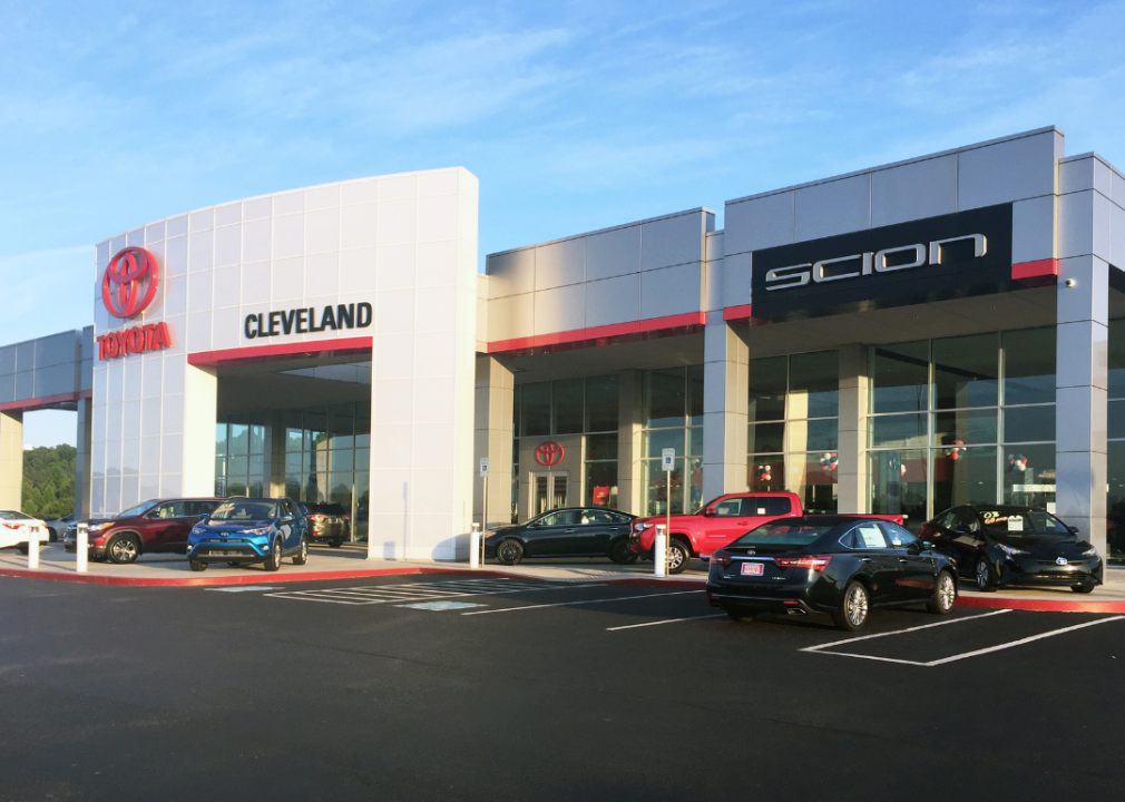 Toyota dealership in Cleveland, Tennessee