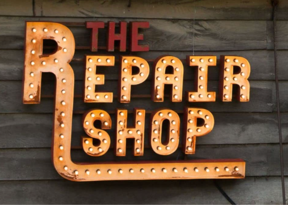 The Repair Shop sign