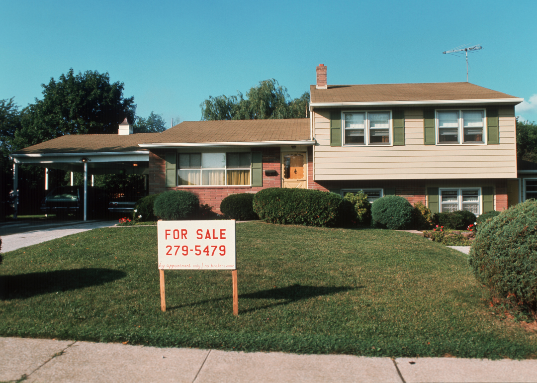 A suburban home for sale in 1969.